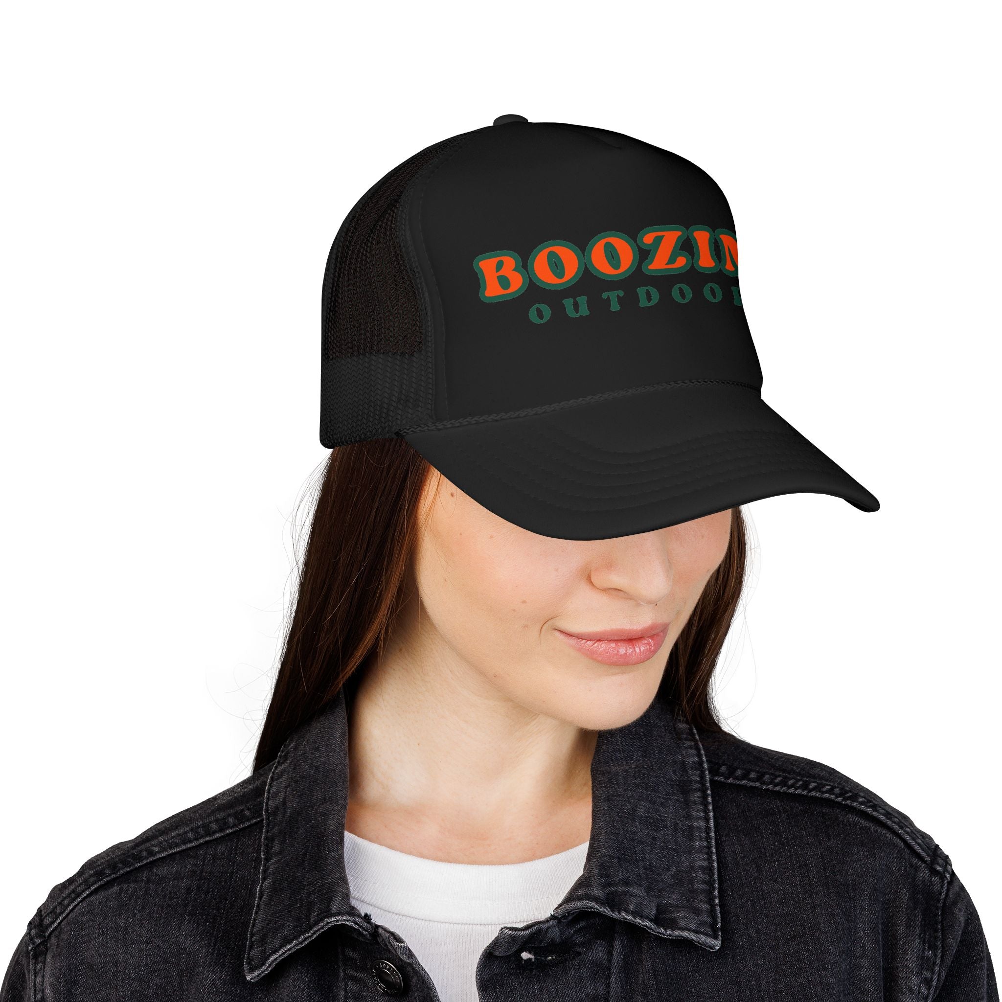 Boozing Outdoors Foam Trucker Hat