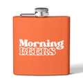 Morning Beers Stainless Steel Flask, 6oz