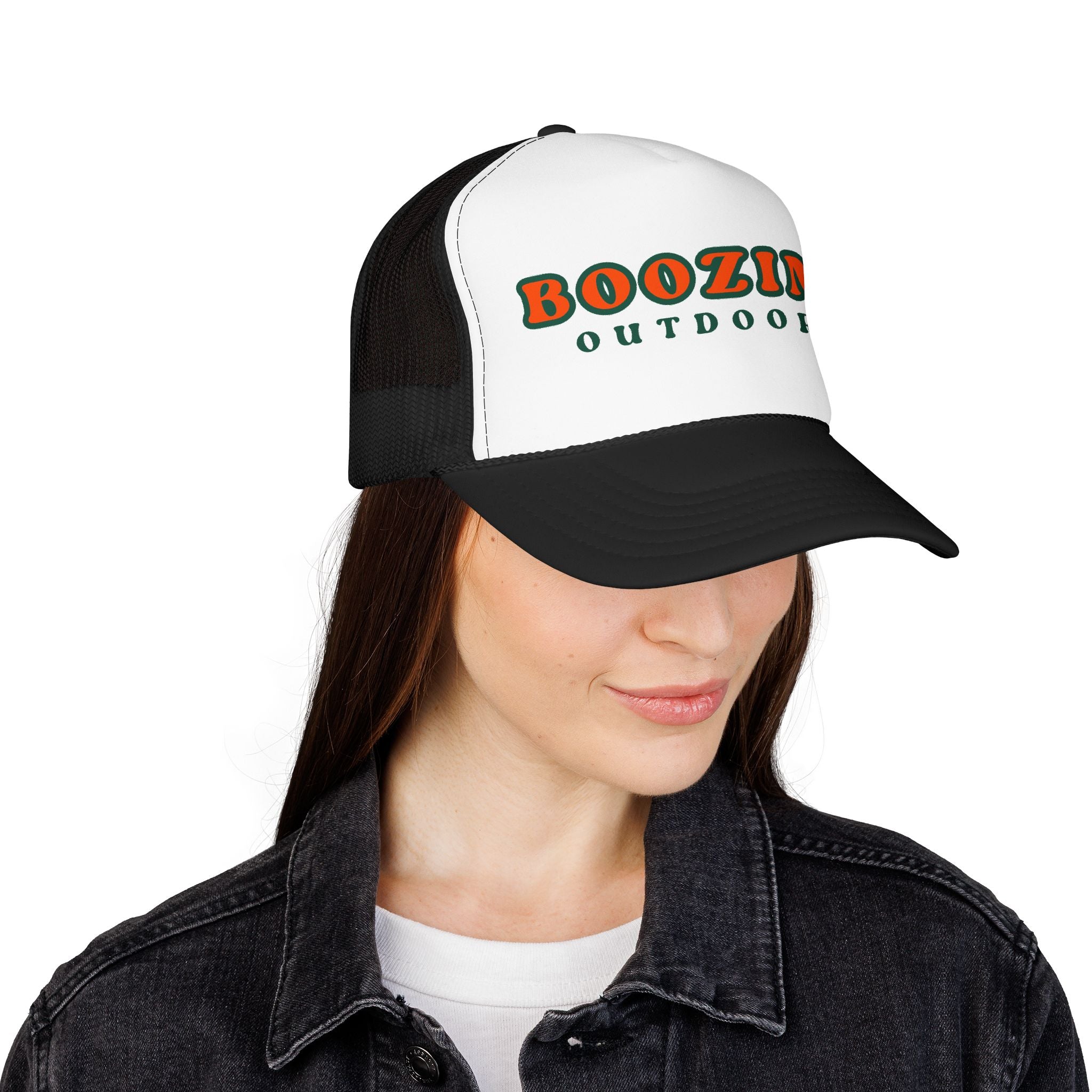 Boozing Outdoors Foam Trucker Hat
