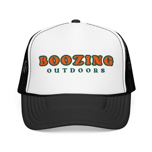 Boozing Outdoors Foam Trucker Hat