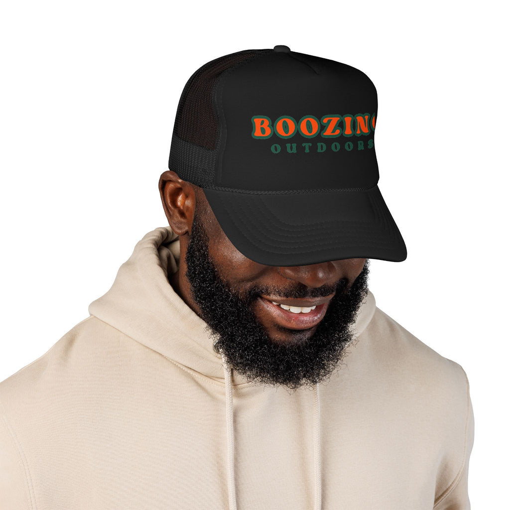 Boozing Outdoors Foam Trucker Hat