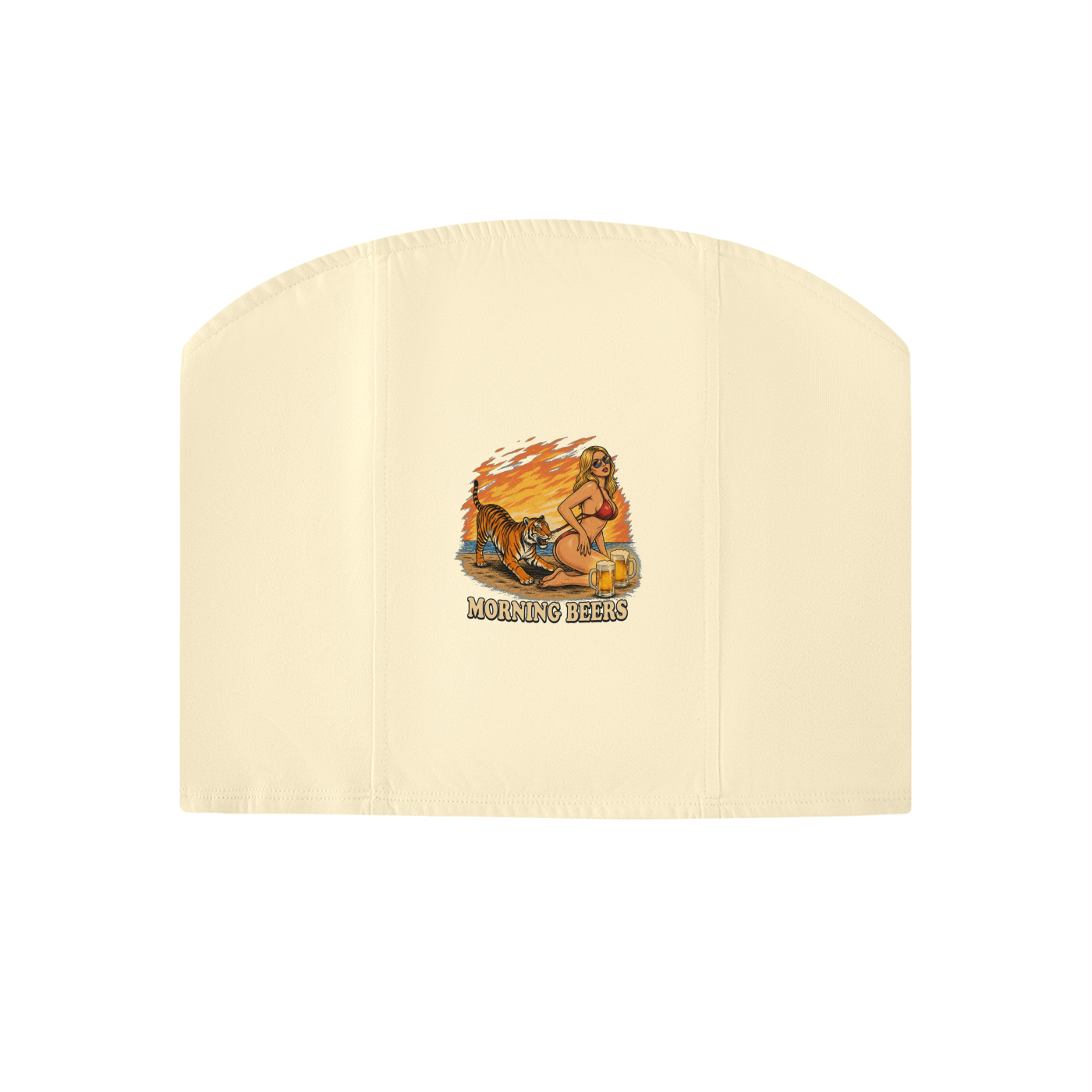 Women's  Cropped Tiger Tube Top