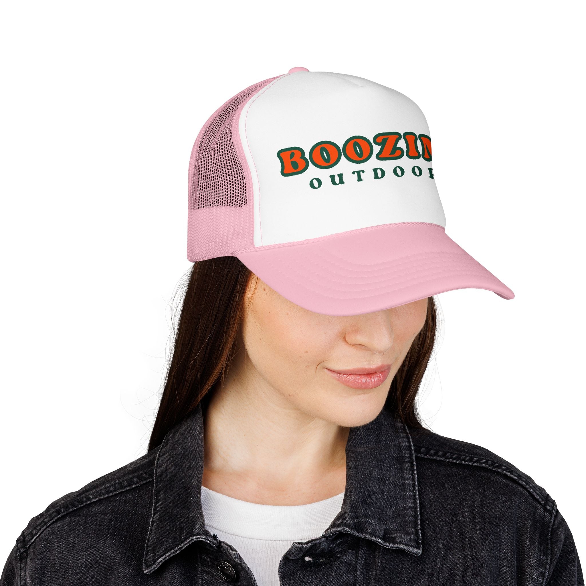 Boozing Outdoors Foam Trucker Hat
