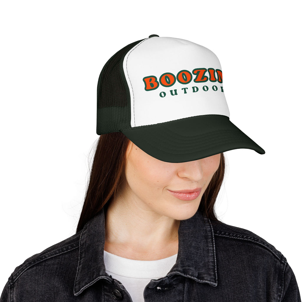 Boozing Outdoors Foam Trucker Hat