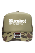 Olive Camo Morning Beers Trucker Hat