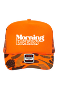 Neon Camo Morning Beers Trucker Hat