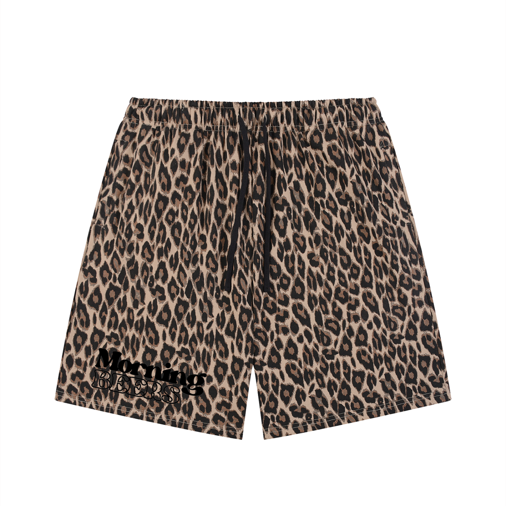 Leopard Drawstring Shorts